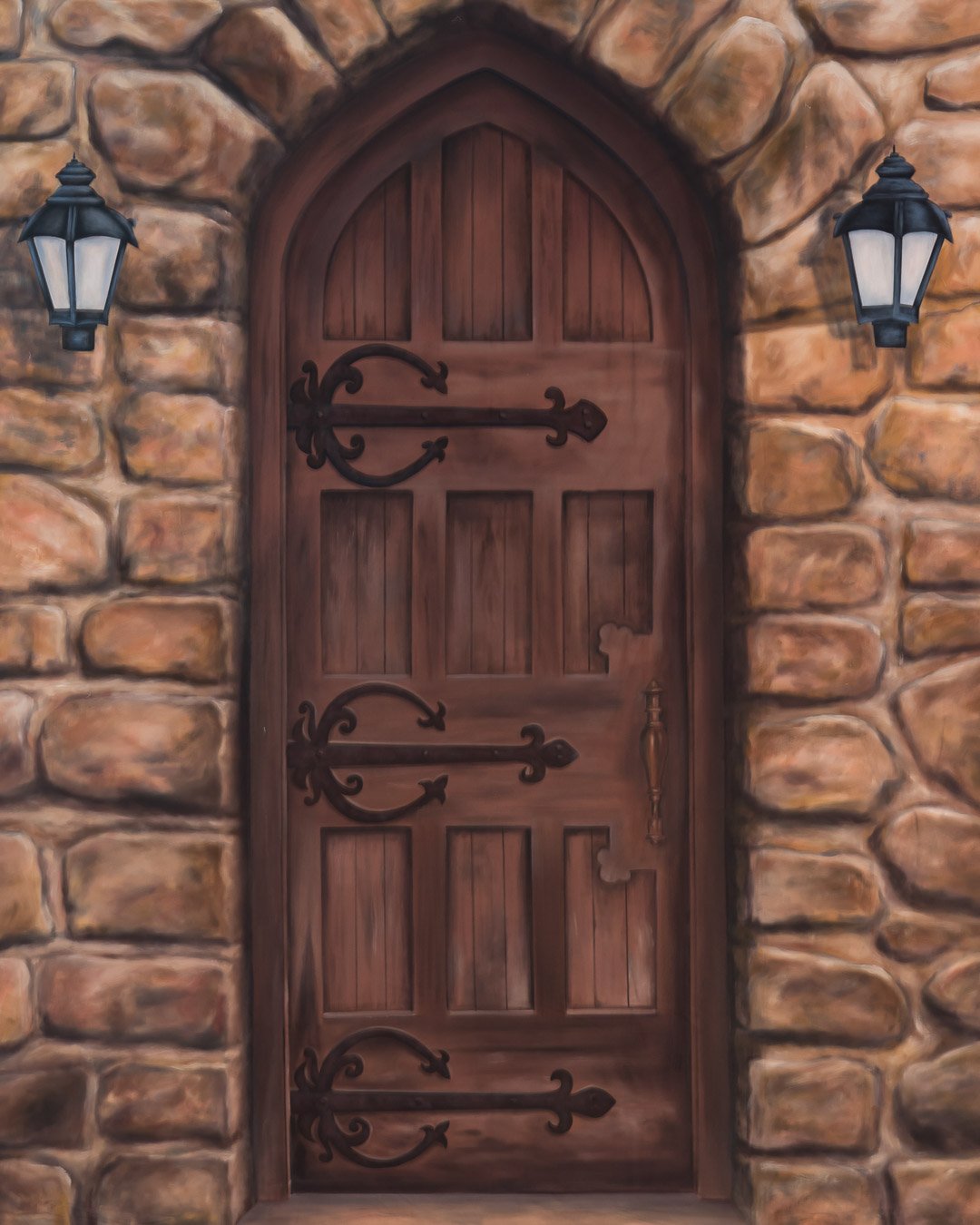 Backdrops4Ever Photo Video Studio Background - Castle Door - Image 3