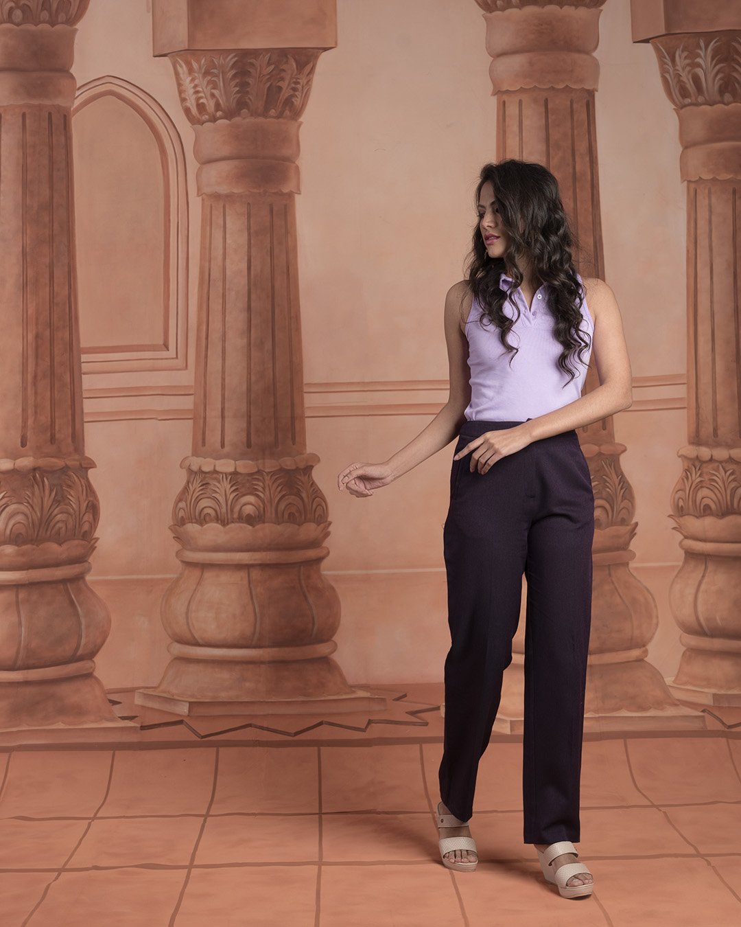 Baroque Studio Umber Fort 3D Scenic Photo Video Backdrop - Image 2