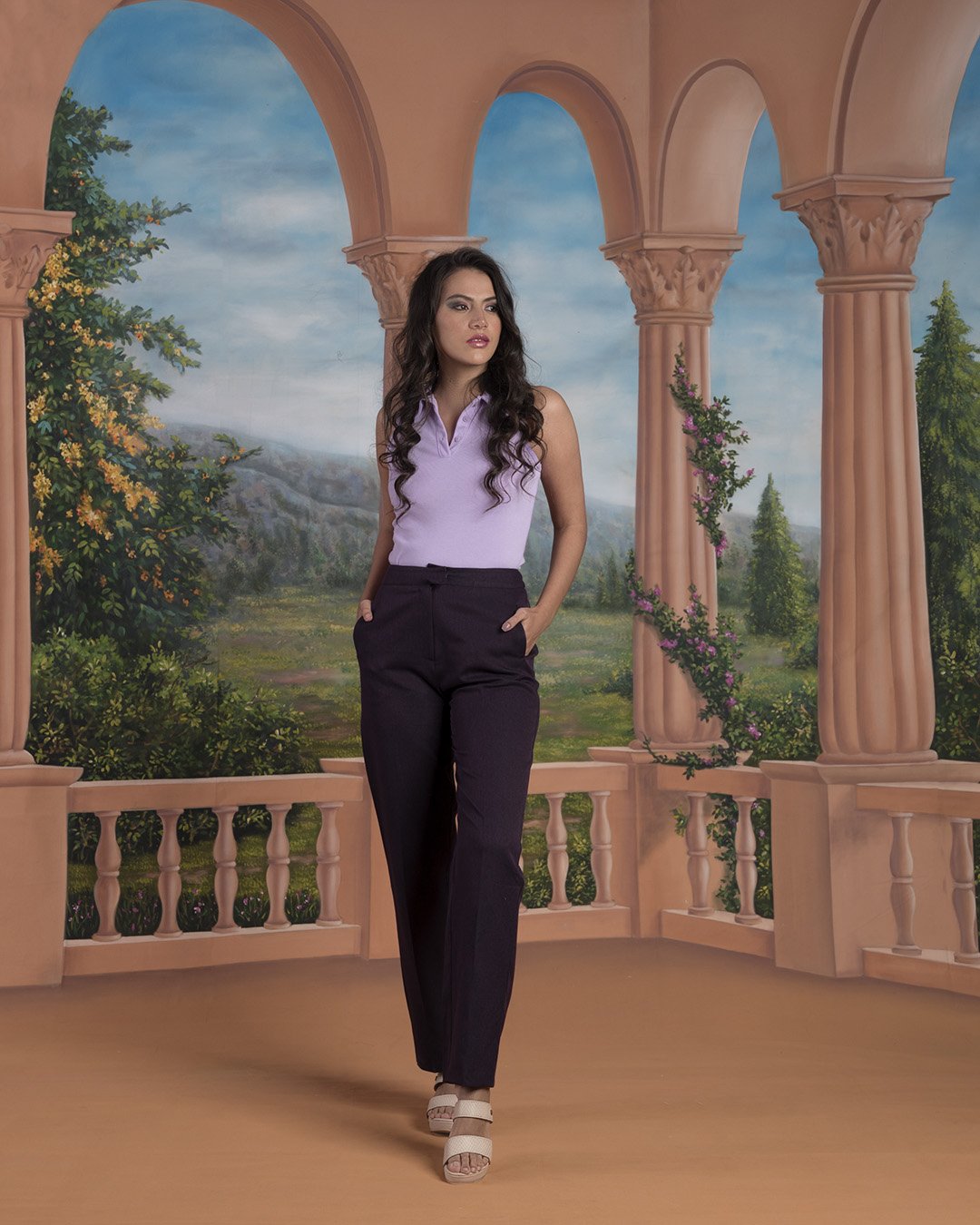 Baroque Studio Atlas Window 3D Scenic Photo Video Backdrop - Image 2