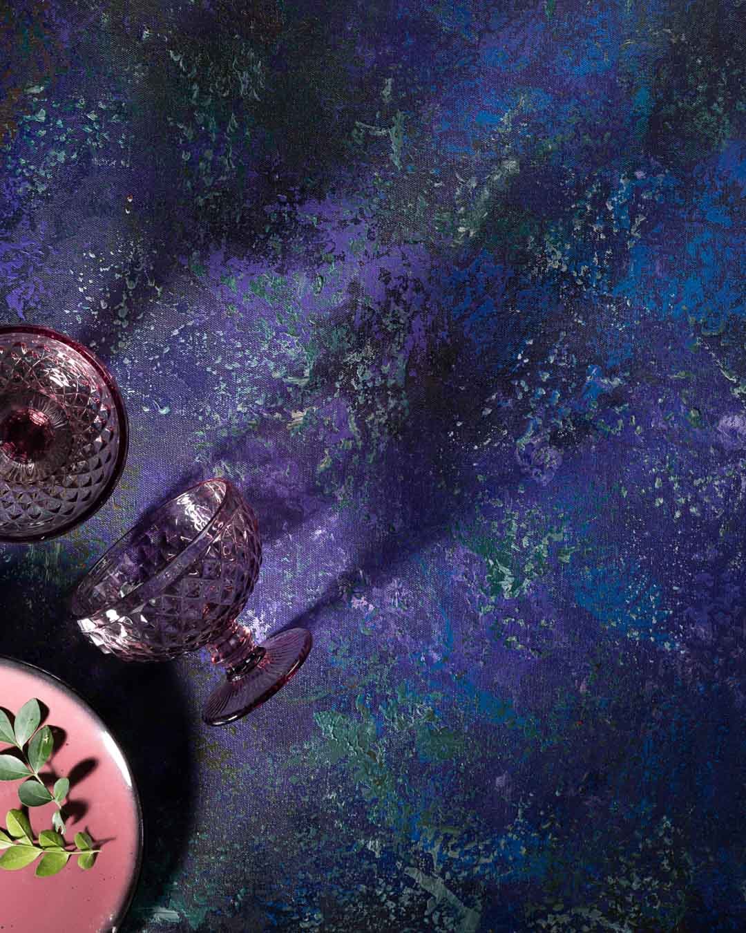 Baroque Studio Violet Bouquet Product Photography Backdrop