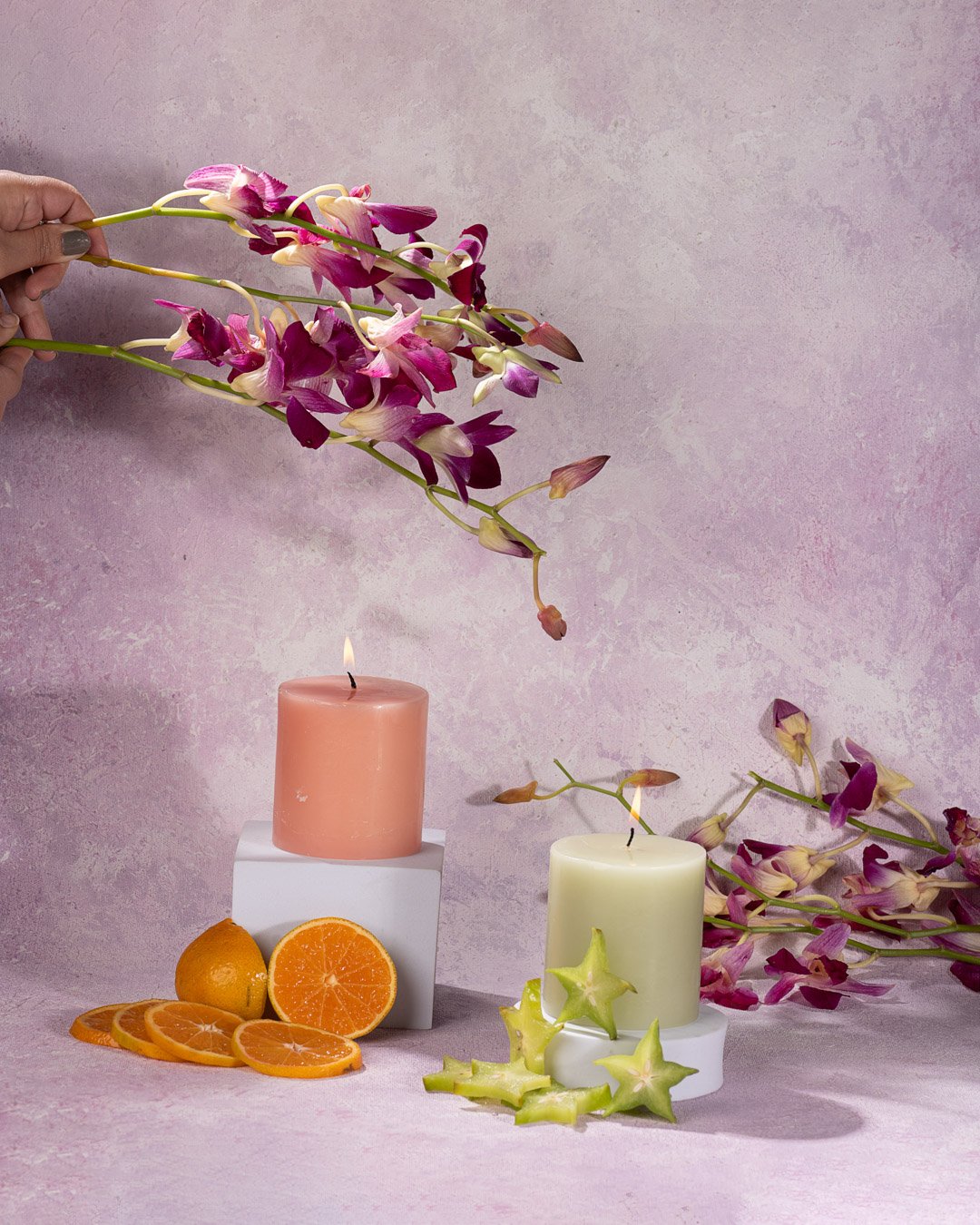 Baroque Studio Lilac Blush Product Photography Backdrop